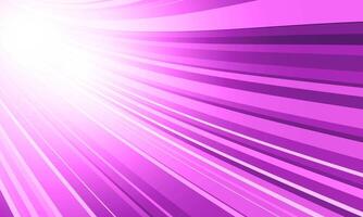 Abstract purple radial stripes background. bright rays. soft shiny burst light. vector