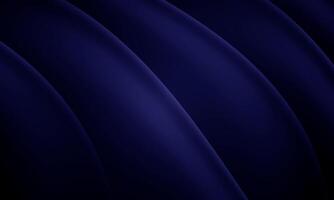 Flowing dark blue curve shape with soft gradient abstract background. dark blue stripe pattern. vector