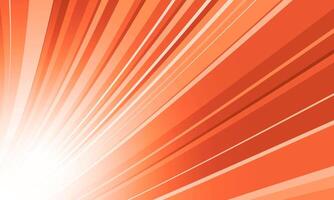 Abstract orange radial stripes background. bright shiny burst rays. vector