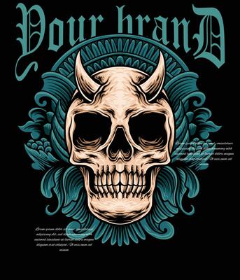 Skull Streetwear Design