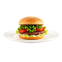 Hamburger Isolated on a Transparent Background png