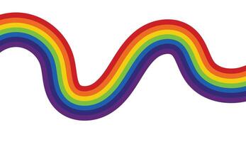 Background rainbow line unique design minimalist with blank background vector