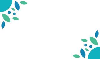 Background leaf on corner unique design with blank background vector