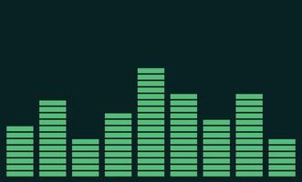 Background sound bar music amplifier unique design with dark background vector