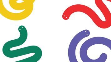 Background worm game cartoon abstract unique design vector