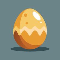 An egg design in cartoon style vector