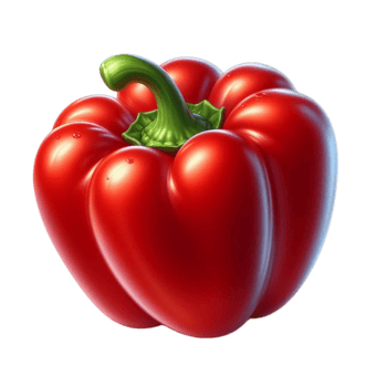 hell rot Glocke Pfeffer mit glänzend Haut png