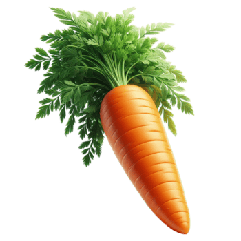 frisch gepflückt Karotte mit Grün Blätter png