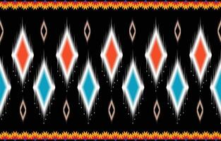 Abstract black red and blue geometric native pattern seamless .Repeating geometric background.Modern design trendy concept vector