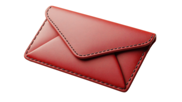 Red Sleek Envelope Icon Isolated on Transparent Background png