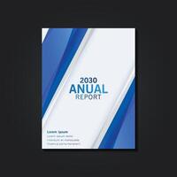 Abstract annual report brochure template vector