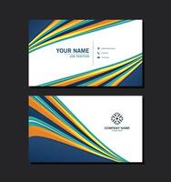 modern abstract business card design vector