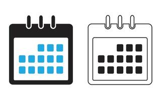 Calendar date, Date notes business, office event icon template. Use in websites, apps, or presentations. vector