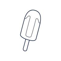 Ice Cream Sketches in Line Art vector