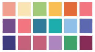 Multi Color swatch with multi shape vector
