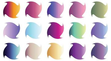 Multi Color swatch with gradient color vector