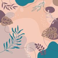 Wallpapers with spring leaves. Abstract backgrounds for design. vector