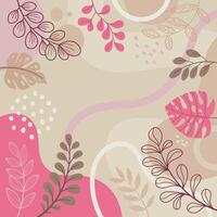 Banner frame Spring background with beautiful. vector