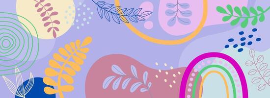 Template banner and cover spring background with beautiful. vector