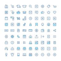 Import and export cool icons supporting online shopping apps vector