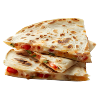 Cheesy Quesadillas on a Transparent Background High-Quality Isolated Image png