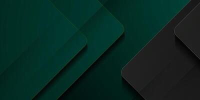 Abstract futuristic design dark green background with overlap gray square geometric 3D pattern. Cool pattern design with simple style background. vector