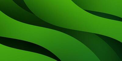 Dark green abstract background with wave dynamic color on background. Geometric wave papercut shapes pattern. vector