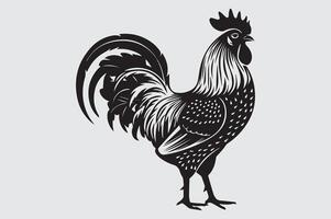 Minimalist Chicken Clipart for Versatile Use vector