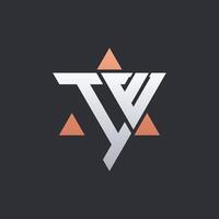 Modern IE Letter Logo Design with Geometric Triangle Elements. IE Logo Initials vector