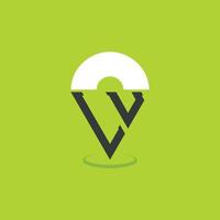 Letter LU Location Logo Design. Modern Initials LU Pinpoint Logo for Navigation, Map Apps, and Location Based Businesses vector