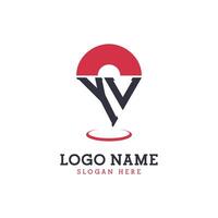 YL Location Icon Design. Modern YL Pinpoint Logo for Navigation, Map Apps, and Location Based Businesses vector