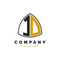 Initial Letter IO Logo Design. Alphabet IO Logo Template vector