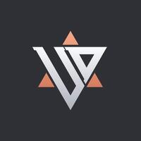 Modern UD Letter Logo Design with Geometric Triangle Elements. UD Logo Initials vector
