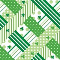 Seamless Saint Patrick Patch Pattern vector