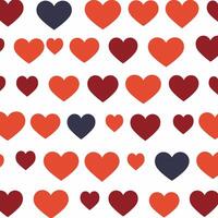 Romantic Texture Repeating Abstract Hearts Pattern Background vector