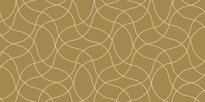 Beige and Brown Curvy Line Pattern, Abstract Geometric Background vector