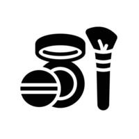 make up Glyph Icon White Background vector