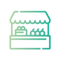 vegetable Line Gradient Icon White Background vector