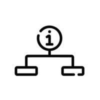structure Line Icon White Background vector