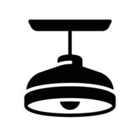 ceiling lamp Glyph Icon White Background vector