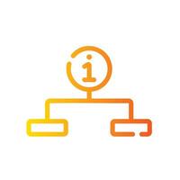 structure Line Gradient Icon White Background vector