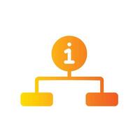 structure Flat Gradient Icon White Background vector