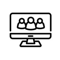 human resources Line Icon White Background vector