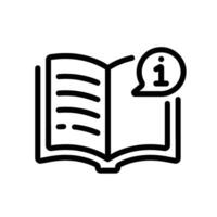 instructions Line Icon White Background vector