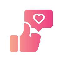 like Flat Gradient Icon White Background vector