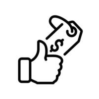 best price Line Icon White Background vector