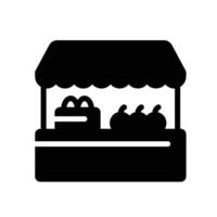 vegetable Glyph Icon White Background vector