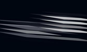 Dark grey geometric shapes on black background. vector