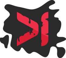 Next button image in red and black with abstract paint splatter vector