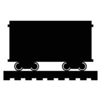 Rail Icon for Transportation and Infrastructure Design vector